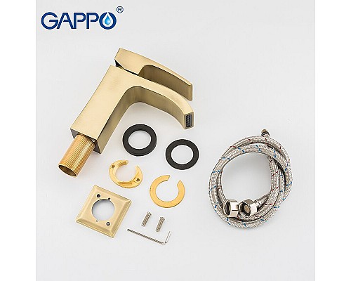 Смеситель для раковины Gappo G07-4 G1007-4 Бронза