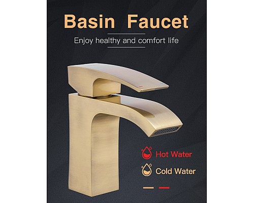 Смеситель для раковины Gappo G07-4 G1007-4 Бронза