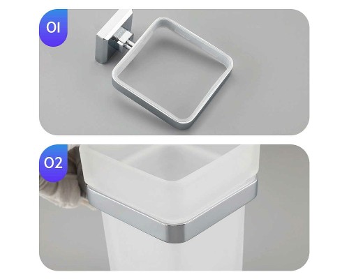 Ершик для унитаза Gappo G38 Хром