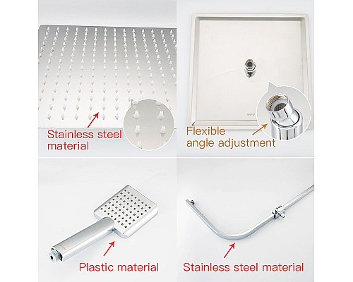 Душевая система Gappo G07 G2407-40 с термостатом Хром