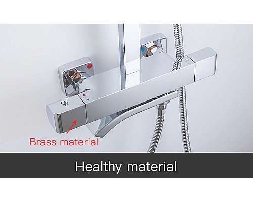 Душевая система Gappo G07 G2407-40 с термостатом Хром