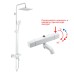 Душевая система Gappo G91 G2491-8 с термостатом Белая