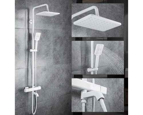 Душевая система Gappo G91 G2491-8 с термостатом Белая