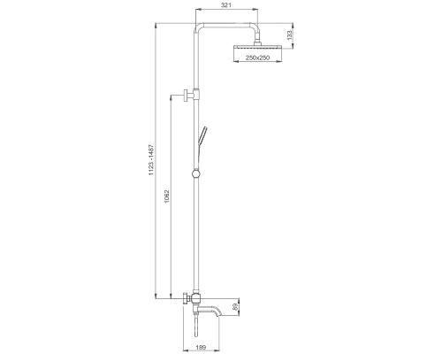 Душевая система Gappo G91 G2491-8 с термостатом Белая