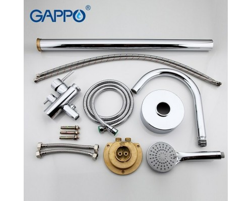 Смеситель для ванны Gappo Хром