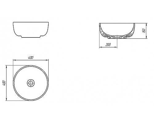 Раковина-чаша Cersanit Moduo 40 63569 Белая