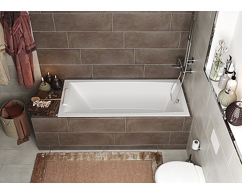 Акриловая ванна Marka One Aelita Slim 165х75 01ае1675слим без гидромассажа