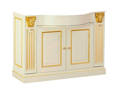 Тумба под раковину Migliore Ravenna 119 R 27066 Слоновая кость Золото без столешницы