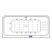 Акриловая ванна Excellent Arana 180x85 WAEX.ARA18.NANO.CR с гидромассажем