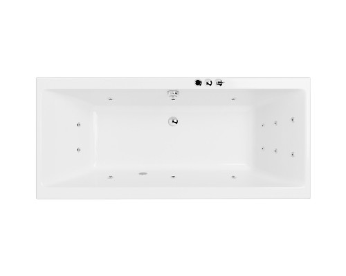 Акриловая ванна Excellent Pryzmat Slim 170x75 с гидромассажем