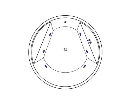 Акриловая ванна Excellent Great Arc 160x160 WAEX.GRE16.SOFT.GL с гидромассажем
