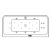 Акриловая ванна Excellent Arana 180x85 WAEX.ARA18.ULTRA.GL с гидромассажем