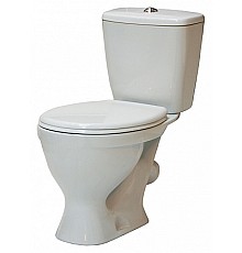 Унитаз-компакт Sanita Эталон эконом WC.CC/Etalon/1-P/WHT.G/S1 с бачком и сиденьем