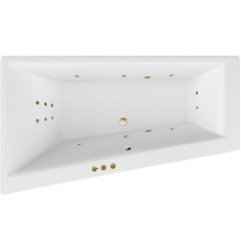 Акриловая ванна Excellent Sfera 170x100 L Smart Бронза с гидромассажем