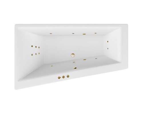 Акриловая ванна Excellent Sfera 170x100 L Smart Бронза с гидромассажем