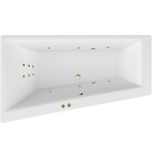 Акриловая ванна Excellent Sfera Slim 170x100 L Line Бронза с гидромассажем