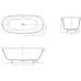 Ванна Salini Greca 180x80 Белый матовый