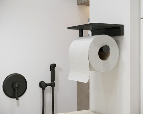 Гигиенический душ со смесителем Timo Arisa 5309/03SM Черный матовый