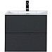 Тумба с раковиной Aquanet Алвита 60 213094 подвесная Серый антрацит