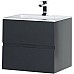 Тумба с раковиной Aquanet Алвита 60 213094 подвесная Серый антрацит