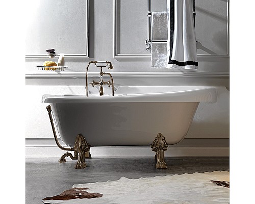 Акриловая ванна Kerasan Retro 170x77 105593 Белый Бронза