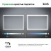 Зеркало Iddis Slide 100 с подсветкой с подогревом Черное c сенсорным выключателем и диммером