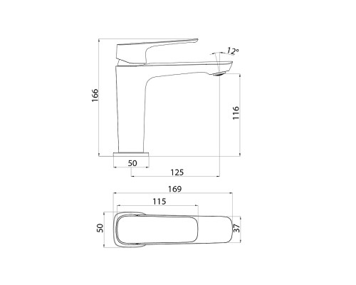 Смеситель для раковины Iddis Sign Хром глянцевый
