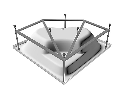 Акриловая ванна Vayer Boomerang 150x150 Гл000010631 без гидромассажа