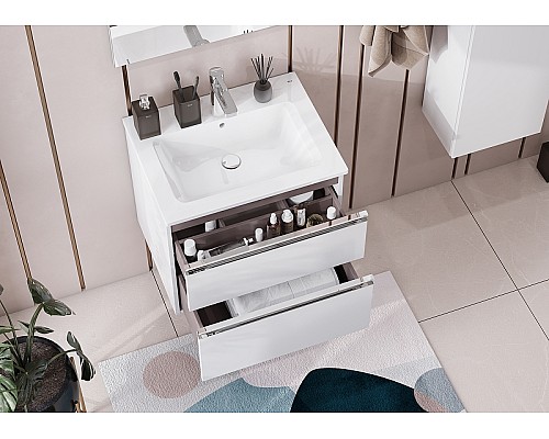 Тумба под раковину Roca The Gap 60 A857397806 подвесная Белый глянец