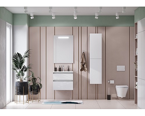 Тумба под раковину Roca The Gap 60 A857397806 подвесная Белый глянец