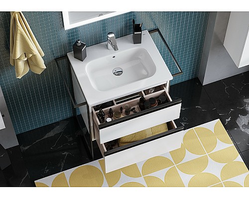 Тумба под раковину Roca Domi 60 A857458806 подвесная Белый глянец