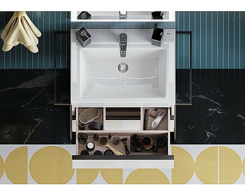 Тумба под раковину Roca Domi 60 A857458806 подвесная Белый глянец