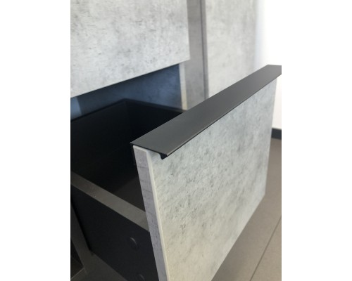 Тумба с раковиной Comforty Франкфурт 75 00-00011080 подвесная Бетон светлый