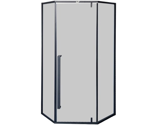 Душевой уголок Ceruttispa 90х90 C3AB профиль Черный стекло тонированное