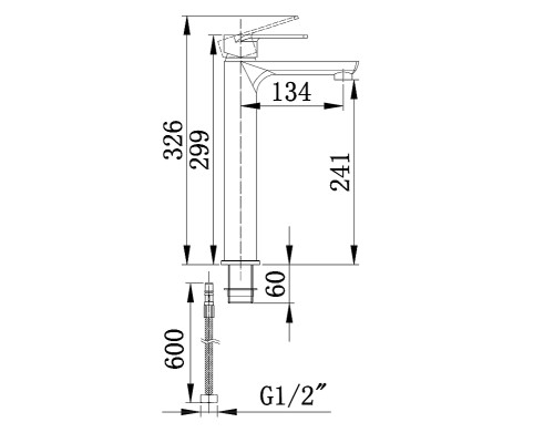 Смеситель для раковины Boch Mann Doris XL BM9128 Хром