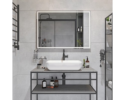 Зеркало DIWO Дмитров 100 ЗЛП118 с подсветкой с сенсорным выключателем