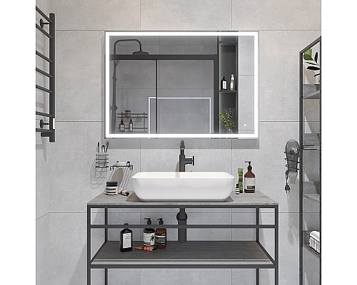 Зеркало DIWO Дмитров 100 ЗЛП118 с подсветкой с сенсорным выключателем