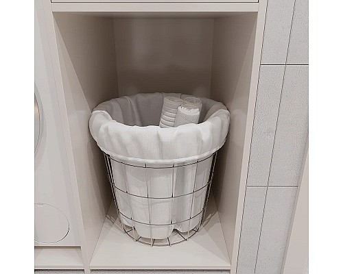 Корзина для белья DIWO Смоленск П16067 Хром