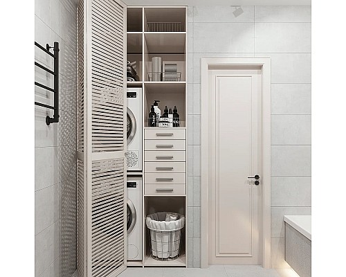 Корзина для белья DIWO Смоленск П16067 Хром