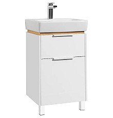 Тумба с раковиной STWORKI Дублин 50 406297 Белая Светлое дерево