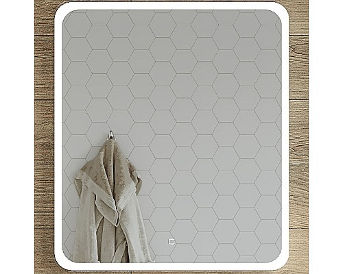 Зеркало STWORKI Монтре 70 Мон.02.70/W с подсветкой с сенсорным выключателем