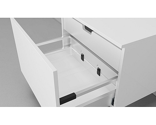 Комплект мебели для ванной STWORKI Ольборг 80 483333 подвесная Белая матовая Дуб французский