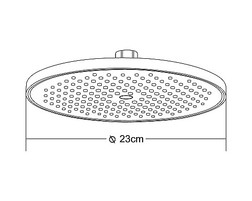 Верхний душ Orange S13TSb Черный матовый