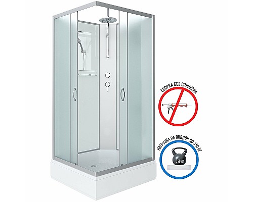 Душевая кабина Niagara Classic 100х80 NG-33084-14QBKT без гидромассажа