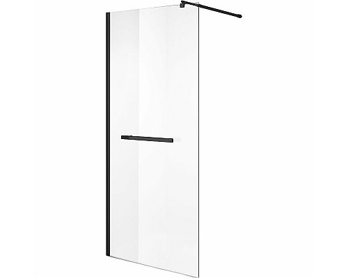 Душевая перегородка Niagara Nova 120 NG-681-12BLACK профиль Черный стекло прозрачное