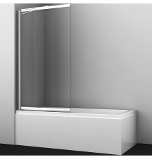 Шторка на ванну WasserKRAFT Main 100 41S02-100 WasserSchutz Fixed профиль Хром стекло прозрачное