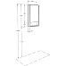 Зеркальный шкаф Aquaton Сканди 45 1A252002SD010 Белый