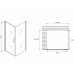 Душевой уголок Abber Sonnenstrand 90x75 профиль Черный стекло прозрачное