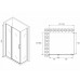 Душевой уголок Abber Sonnenstrand 120x85 профиль Хром стекло прозрачное