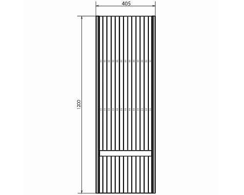 Шкаф пенал Comforty Марсель 40 00-00012273 Белый